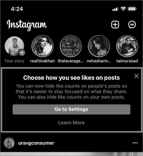Instagram is Hidden From Total Likes image 1